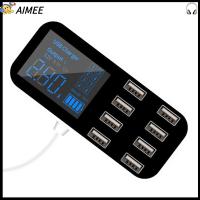 AIMEE 40W ค่าาา โทรศัพท์มือถือสำหรับมือถือ ที่ชาร์จอัตโนมัติ พร้อมจอแสดงผล LED ชาร์จได้อย่างรวดเร็ว ที่ชาร์จ USB รถสำหรับรถ