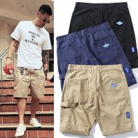 CODaith62sfe Seluar Pendek Lelaki Cargo Shorts Mens Trendy Brand Korean Style Slim Fit All-match Loose Plus Size Casual Five-point Short Pants Men