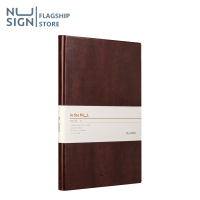 Nusign  สมุดปกหนัง สมุดจดบันทึก สมุด สมุดโน๊ต สมุดปกแข็ง สมุดมีเส้น พกพาสะดวก กระดาษถนอมสายตา มี2สี Notebook