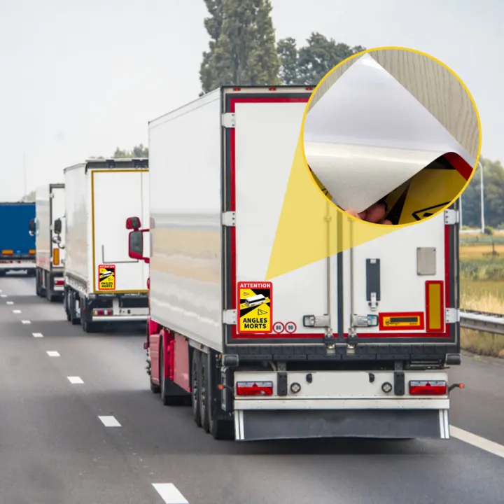 【In Stock】4 Pack Stickers RV Blind Spot Stickers, Car Stickers Blind Spot Stickers, Reflective