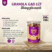 Granola gạo lứt không yến mạch siêu hạt Bh.nong thích hợp cho người ăn chay