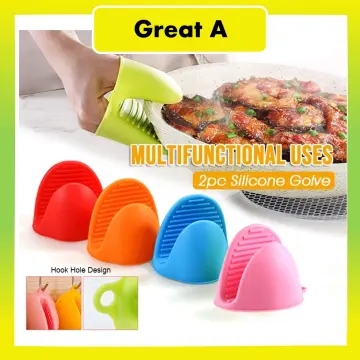 1/2pcs, Silicone Oven Mitts, High Temperature Resistant Silicone Hand Clip, Baking  Gloves, Oven Gloves, Silicone Heat Insulated Hand Clip, Cooking Pinch Grip  Mitt, Hand Protector, Kitchen Accessories