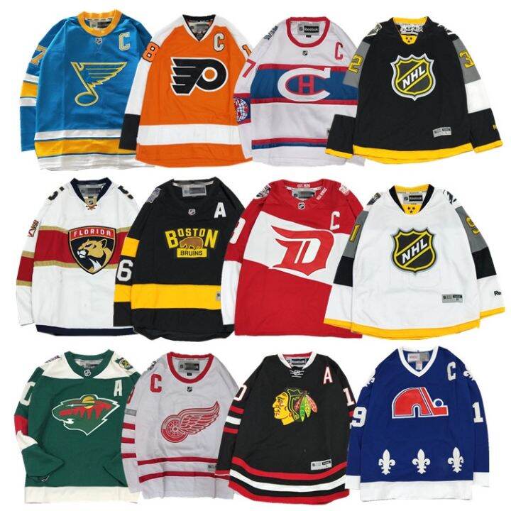 【NOV】 เสื้อกีฬาเบสบอล Nhl Hockey Jersey Ice Hop พลัสไซซ์ สไตล์ฮิปฮอป ...