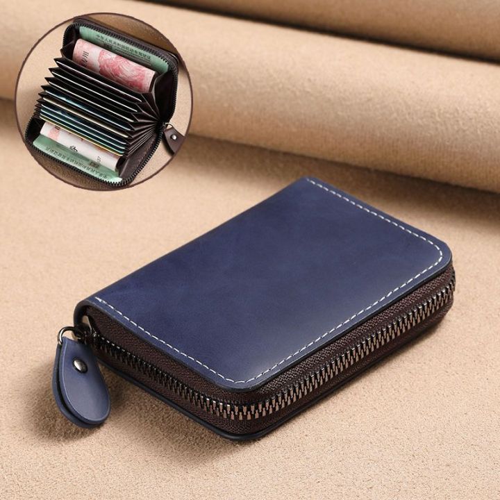 เคสใส่บัตรแบบกระเป๋าสตางค์ป้องกัน-rfid-สำหรับผู้หญิงกระเป๋าเงินใส่บัตรกระเป๋าเก็บบัตรบางที่เก็บบัตรมีสไตล์