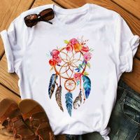 Dreamcatcher T-shirt Fashion Women T Shirt Female Short Sleeve Tops Tee Summer Harajuku T-shirts 90s Girls Cute Tee Shirts