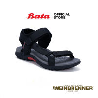 Bata บาจา ยี่ห้อ Weinbrenner รองเท้าลำลองแบบรัดส้น รองเท้าแตะรัดส้น รองเท้ารัดส้น สำหรับผู้ชาย รุ่น Gateway สีดำ 8516057