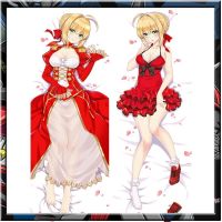 Anime Dakimakura Fate / EXTRA Nero Claudius ปลอกหมอนสีแดง Saber ปลอกหมอน DIY หมอนอิง