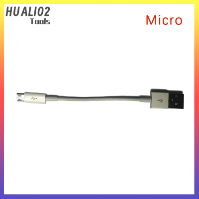 HUALI02 Type C สาย Micro USB 10ซม.ชาร์จเร็วสำหรับโทรศัพท์สาย USB ข้อมูล
