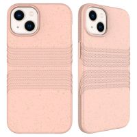 สำหรับ iPhone 15เคสโทรศัพท์ TPU ย่อยสลายได้วัสดุฟางข้าวสาลี