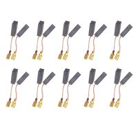 A50I 20Pcs/Lot Graphite Copper Motor Carbon Brushes Set Tight Copper Wire For Electric Hammer/Drill Angle Grinder Rotary Tool Parts Accessories