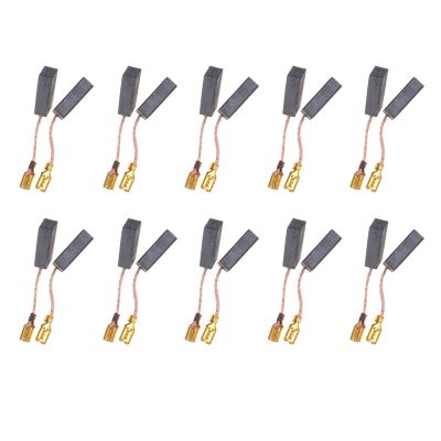 A50I 20Pcs/Lot Graphite Copper Motor Carbon Brushes Set Tight Copper Wire For Electric Hammer/Drill Angle Grinder Rotary Tool Parts Accessories