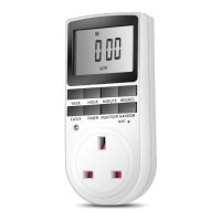 Digital Electrical Timer Plug Socket with On-Off Programs Countdown &amp; Security Random Mode Lights &amp; Home Applicanes