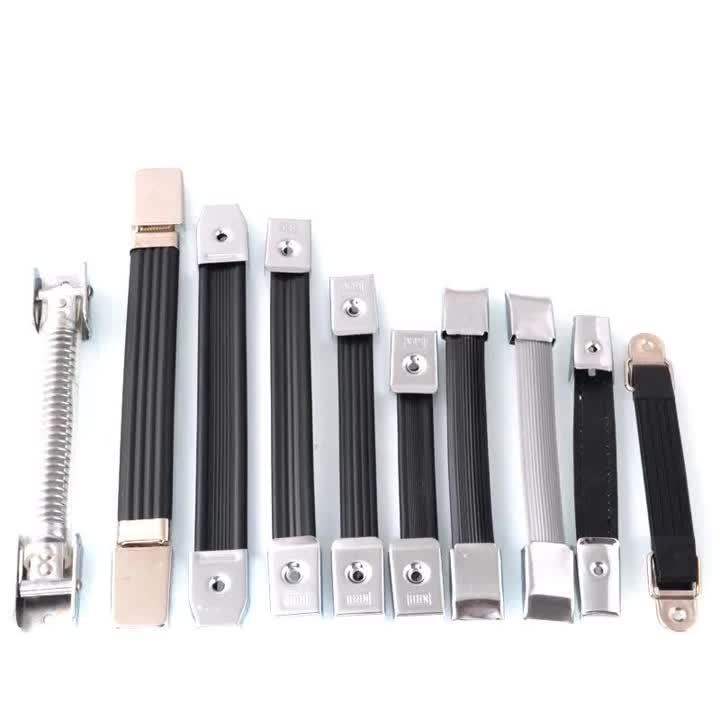 Retractable luggage handle grip plastic pull carry strap for suitcase