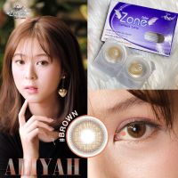 คอนแทคเลนส์ Angelzone รุ่น Aliyah brown สีน้ำตาล คอนแทคเลนส์รายเดือน