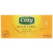Trà túi lọc Cozy Gold Label - Black tea trà đen 50Gr 25 gói x 2g pha trà,
