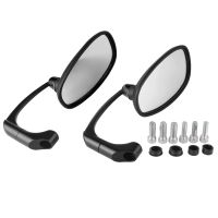 Motorcycle Black Rearview Side Mirror with 8mm 10mm Screws Universal Round Retro Retrofit Motorbike Cafe Racer Rear view Mirrors