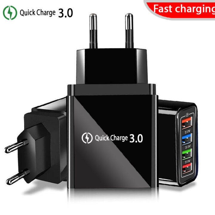 quick-charge-3-0-usb-charger-euus-plug-charge-adapter-for-iphone-ipad-xiaomi-tablet-fast-charging-travel-4-ports-phone-charger