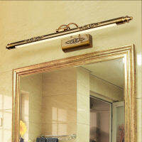 Classic Antique ss LED Wall Lamps in Bathroom with Swing Arm over Mirrors Picture Lighting fixtures indoor110V 220V