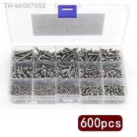 卐▦  600pcs Self-Tapping Screws Assortment Kit M2 M3 M4 304 Stainless Steel Round Head Phillips Drive Wood Screw Fasteners Set