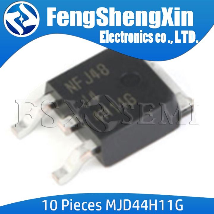 10pcs/lot MJD44H11T4G TO-252 4H11G J44H11G TO252 MJD44 MJD44H11 Power Transistors