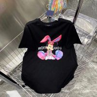 COD DSFDGDFFGHH 2023 Mens and Womens Same Style Couple Tee GUC New Fashion Casual New Rabbit Logo Print Large Short Sleeve T-shirt Collar Hanging Tag XS-3XL