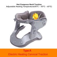 Infrared Heating Cervical Traction Stretching Neck Support Brace Electric Hot Compression Neck Spine Stretch Collar Pain Relif