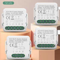 ANDELI โมดูลสวิตช์ไฟอัจฉริยะ1234Gang รองรับ Zigbee 3.0และ2 Way Control, App Remote Control DIY Breaker 100-240V