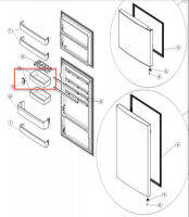 electrolux อะไหล่แท้ ชั้นวางไข่ ชั้นวางของตู้เย็นอิเล็คโทรลักส์ A06831702 BIN DOOR FLEX 1/2 EL PACKING ใช้กับรุ่น ETB2102MG