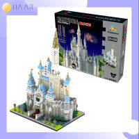 ตัวต่อ HAAR Block บล็อก YZ 66519 พระราชวัง ปราสาท ดิสนี่ ใน เทพนิยาย สีฟ้า Fairy Tale Disney Castle - ของขวัญ วันเกิด จับฉลาก ปีใหม่