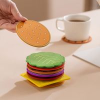 8Pcs Cups Coaster Insulation Oil-Proof Hamburger Placemat Table Decor