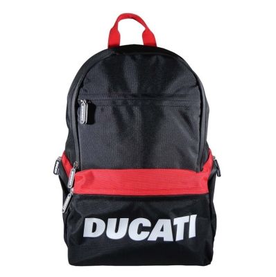 DUCATIกระเป๋าเป้สะพายหลังลิขสิทธิ์แท้ดูคาติ ขนาด 28x42.5x14 cm.DCT49 084 สีดำ