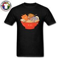 Ramen Noodles Sushi Cats Interesing T Shirt Japanese Kitten Mew Hokusai Cute Graphic Men Tshirt Family Tshirts Shipping