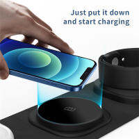 30W 3 In 1 Magnetic Wireless Charger Pad Fast Charging Dock Station สำหรับ 13 12 11 X 6 7 Pro