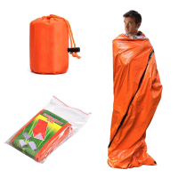 ถุงนอนฉุกเฉินความร้อนน้ำหนักเบากันน้ำ Bivy Sack Survival Blanket Bag CampingHiking อุปกรณ์กิจกรรมกลางแจ้ง-Rendd