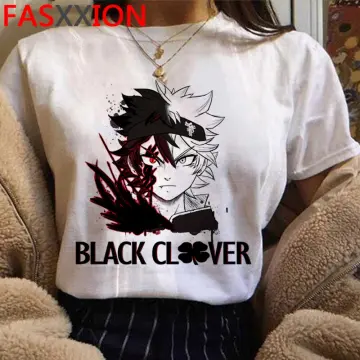 Black Clover Anime Cartoon Luck Voltia Character Black Graphic Tee - M