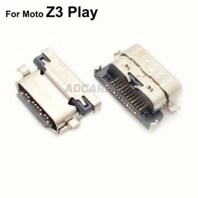 Aocarmo แท่นปลั๊กที่ชาร์จเชื่อมต่อชาร์จพอร์ต Usb สำหรับ Moto Motorola Z/z Play Z3 Play Xt1635 Xt1650-05 Z4