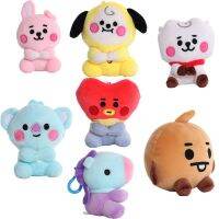 12ซม. น่ารักตุ๊กตาผ้ากำมะหยี่ Bt21การ์ตูนตุ๊กตาพวงกุญแจตุ๊กตาหมีโคอาล่ารักบิสกิตสีเหลืองเล็กๆน้อยๆของสุนัขของขวัญจี้ตุ๊กตา