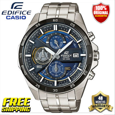 Edifice G-shock EFR-556 ของแท้ผู้ชายแฟชั่นธุรกิจกีฬานาฬิกาควอตซ์ปฏิทินนาฬิกากันกระแทกกันน้ำเหล็กวงรับประกัน 4 ปี EFR-556DB-7A