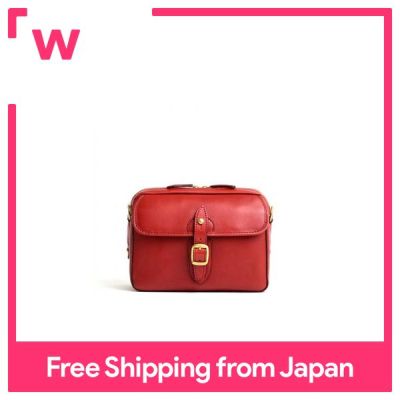 SILVER LAKE CLUB Oil Leather Small Shoulder Bag Red|W23xH16xD7cm 500g Made in Japan Genuine Leather Craftsmanship