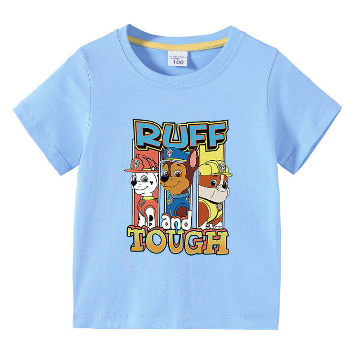 paw-patrol-เสื้อกล้ามสำหรับเด็ก-เสื้อคอตตอนกราฟิกการ์ตูนฤดูร้อนแขนสั้นเสื้อยืดเสื้อแขนสั้นสำหรับเด็กหญิง0000