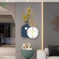 KS Simple modern wall clock living room fashion European luxury home decoration clock wall personality online celebrity creative clocks and watches lvk