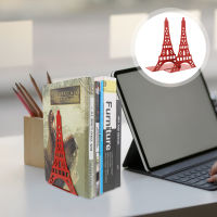 FICUESTORE【New】 2pcs Metal Book Metal Book Organizer นำกลับมาใช้ใหม่ Bookends ผู้ถือหนังสือที่สร้างขึ้นใหม่