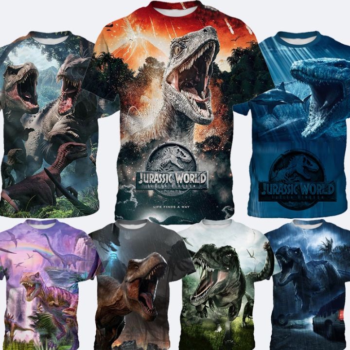 in-stocks-jurassic-world-t-shirt-kids-casual-breathable-fabric-boys-dinosaur-shirt