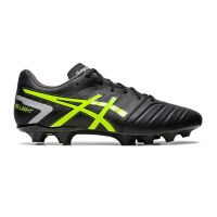 Asics รองเท้าฟุตบอล / สตั๊ด Ds Light Club+ (2E) Wide FG | Black/Safety Yellow ( 1103A073-002 )