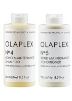 Olaplex No.4 + No.5 แชมพูพร้อมครีมนวดสำหรับฟื้นฟูสภาพเส้นผมที่อ่อนแอ ขนาด 250ml