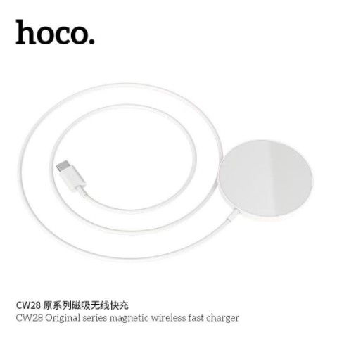 hoco-cw28-แท่นชาร์ทมือถือ-wireless-charger-ที่ชาร์จไร้สายแบบแม่เหล็ก-สำหรับi12