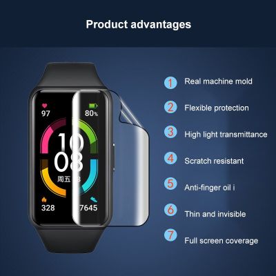ฟิล์มกันรอยหน้าจอ Tpu สําหรับ Honor Band 6