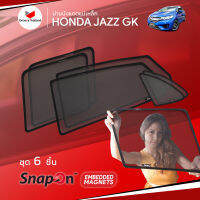 ม่านบังแดดรถ Groovy Thailand ม่านบังแดดแม่เหล็ก HONDA JAZZ GK (SnapOn Em – 6 pcs)