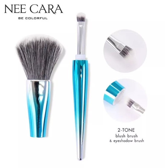 nee-cara-blush-and-blending-brush-n753-นีคาร่า-แปรงปัดแก้ม-แปลงปัดแก้ม-แปรงอายแชโดว์-แปลงอายแชโดว์-แปรงแต่งตา-แปลงแต่งตา-แปรงแต่งหน้า