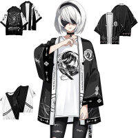 เกม NieR Automata 2B 9S ผู้ชายเสื้อฤดูร้อนเสื้อกิโมโนคาร์ดิแกนชุดคอสเพลย์ผู้หญิงชุดนอน-เสื้อคลุมมิติ